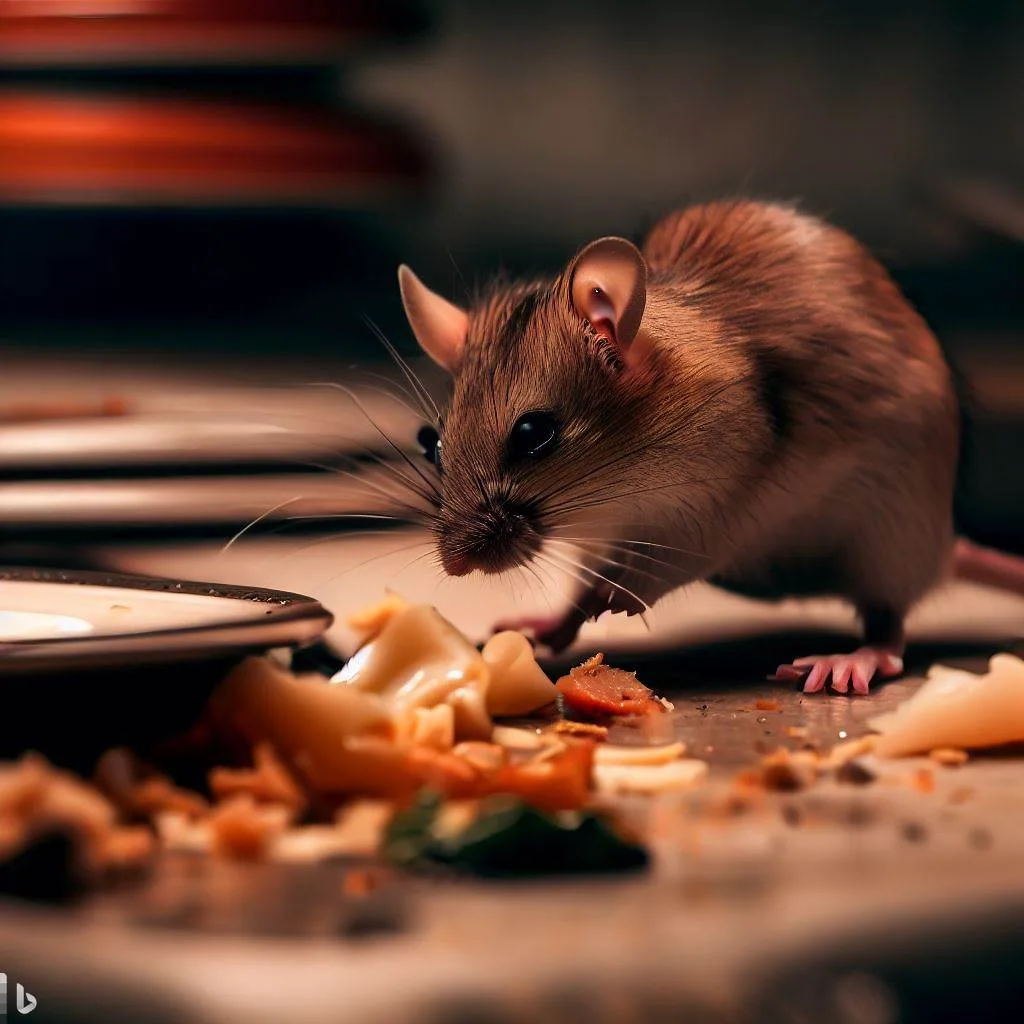Health inspector documenting pest evidence citation in commercial restaurant kitchen